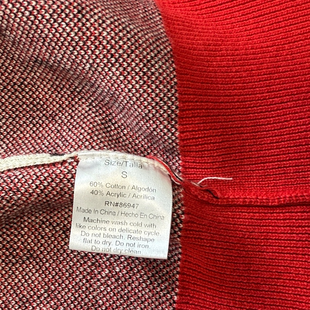 Disney Mickey Mouse Red and White Cardigan - Picture 2 of 3